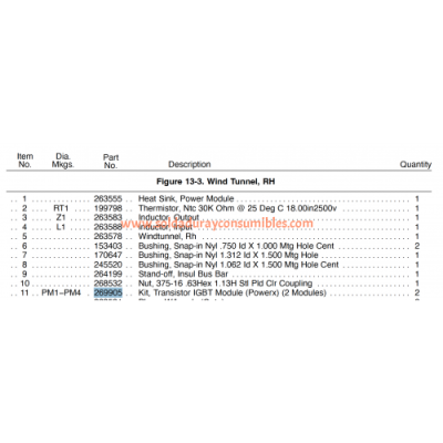 269905 Módulo transistor Igbt Miller Kit powerex