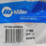 Miller Electric 211989 Fitting W/Screen