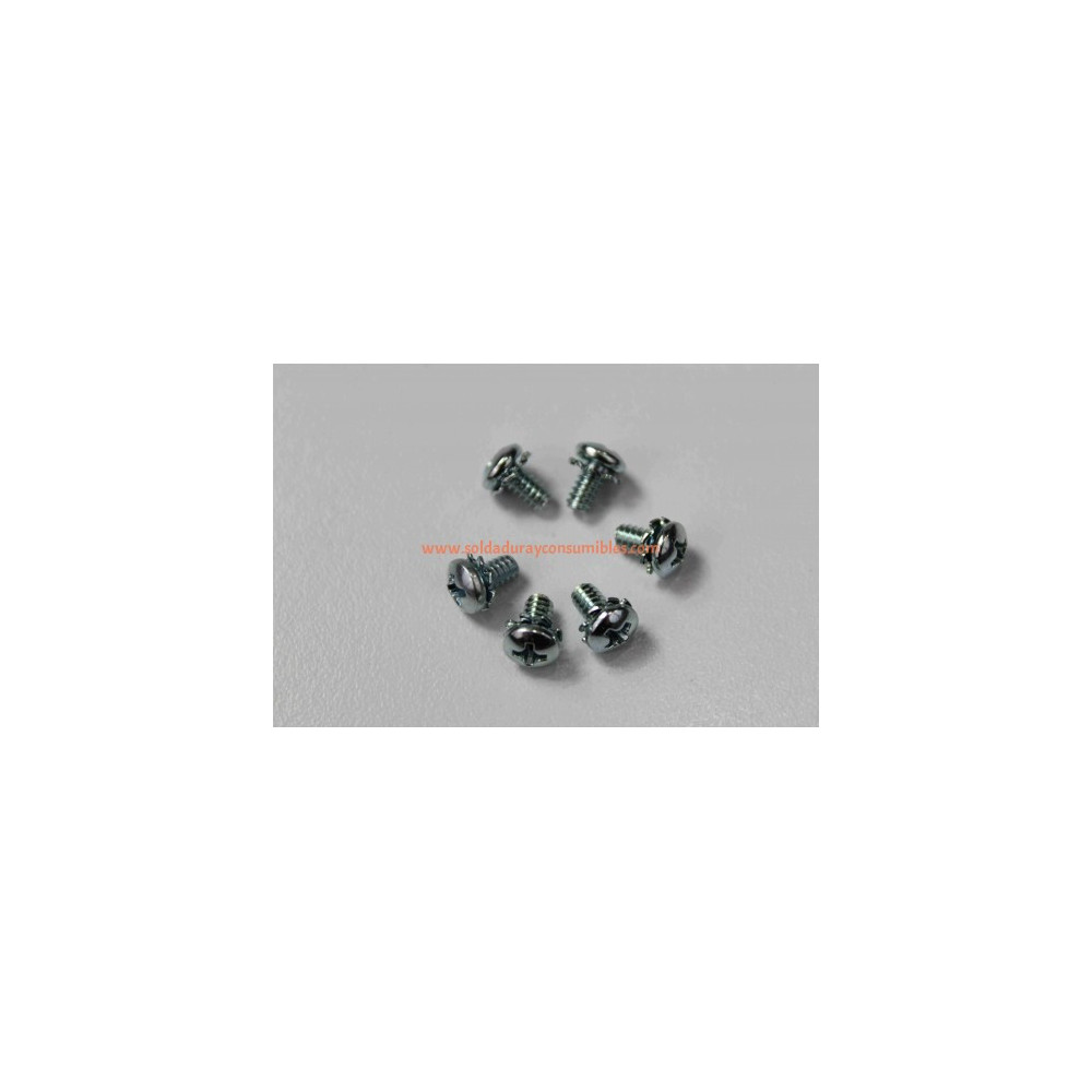 Miller Screw 006-32X .25 Pan Hd-Phl w/Ext washer(SEMS)STL 228562