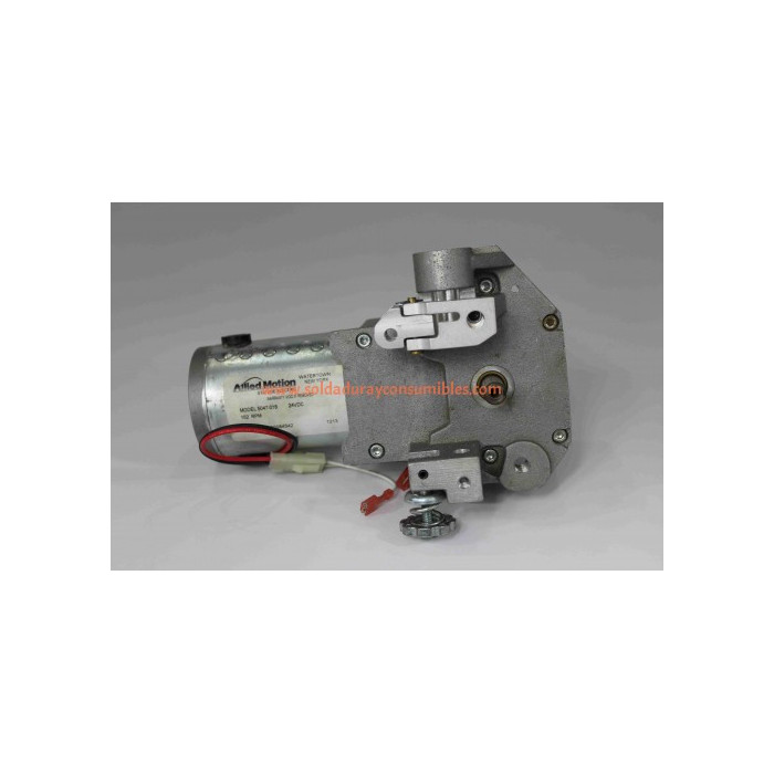 Miller 234975 motor right angle 24VDC 150 rpm 37.5 ratio com Plug assembly