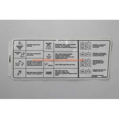 Miller 239916 Label Process XMT 350 Auto-Line