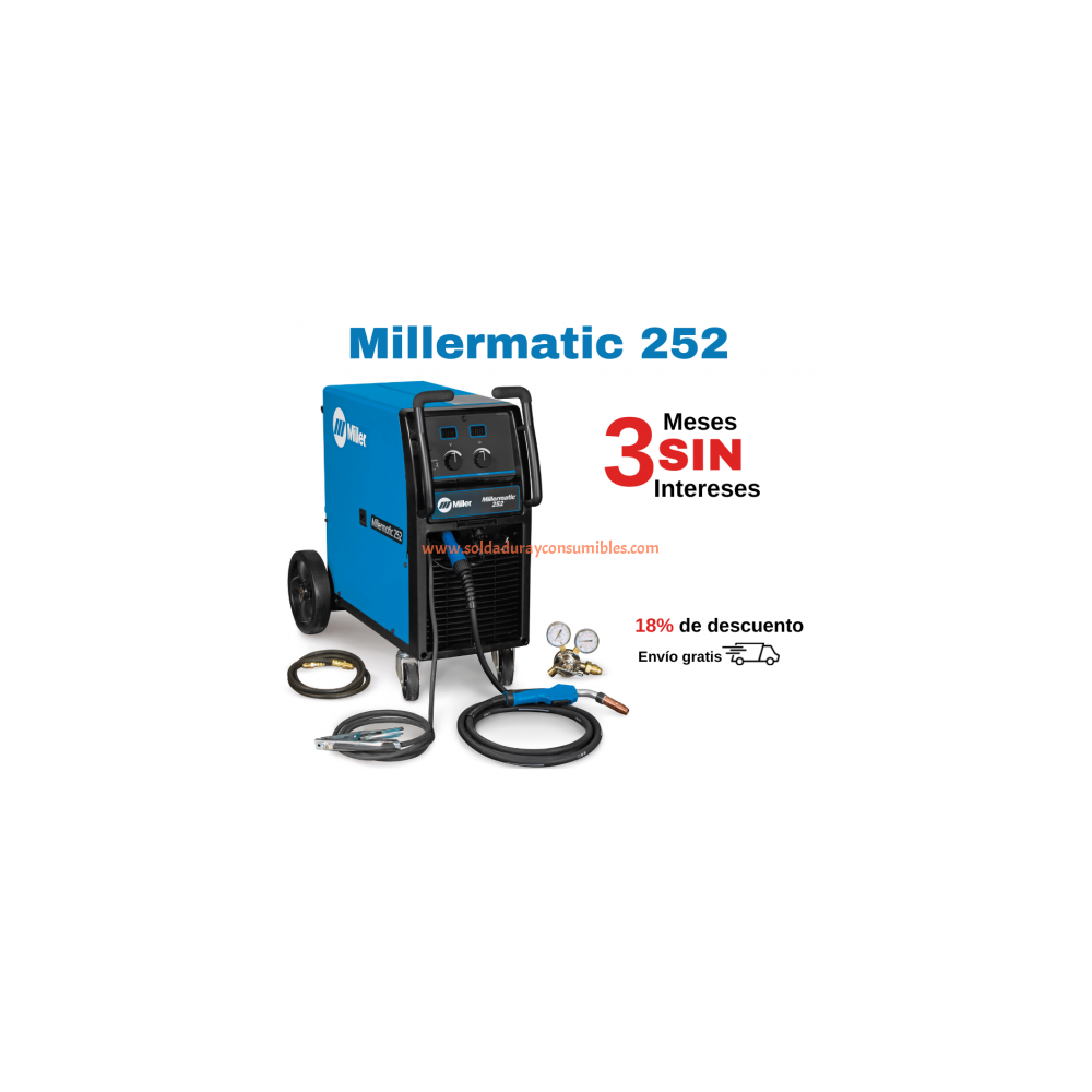 Millermatic 252 Miller Maquina de Soldar 208/230 Volt 907322