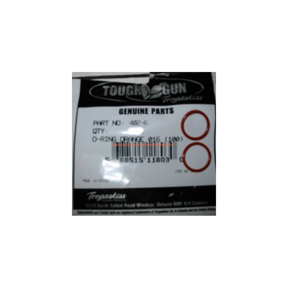 Miller O-Ring Orange For Nozzle Retainer 402-6