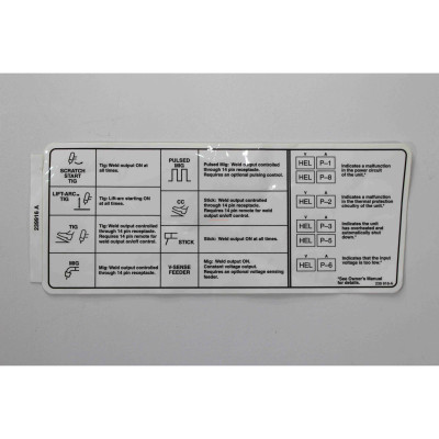 Miller 239916 Label Process XMT 350 Auto-Line