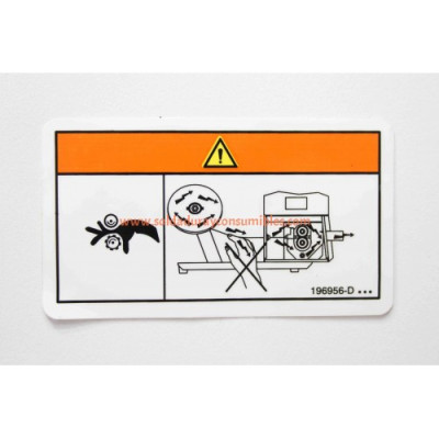 Miller Label Warning Electric Shock and Pinch Wordless 196956