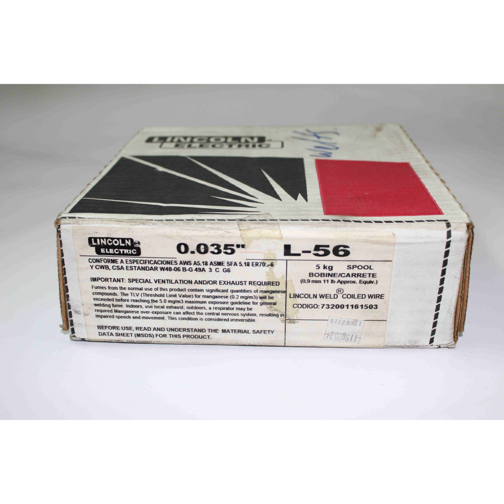 Lincoln Electric L-S6 Er70S-6 0.035” Cja 5Kgs Pk 25 Kgs
