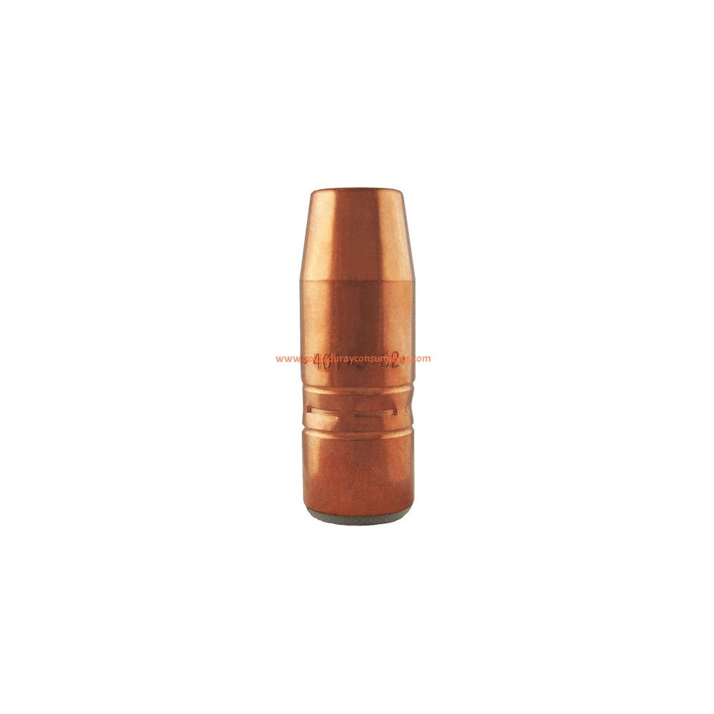 Boquilla 5/8" Bore  1/4" Tip Recess Copper Tregaskiss 401-5-62