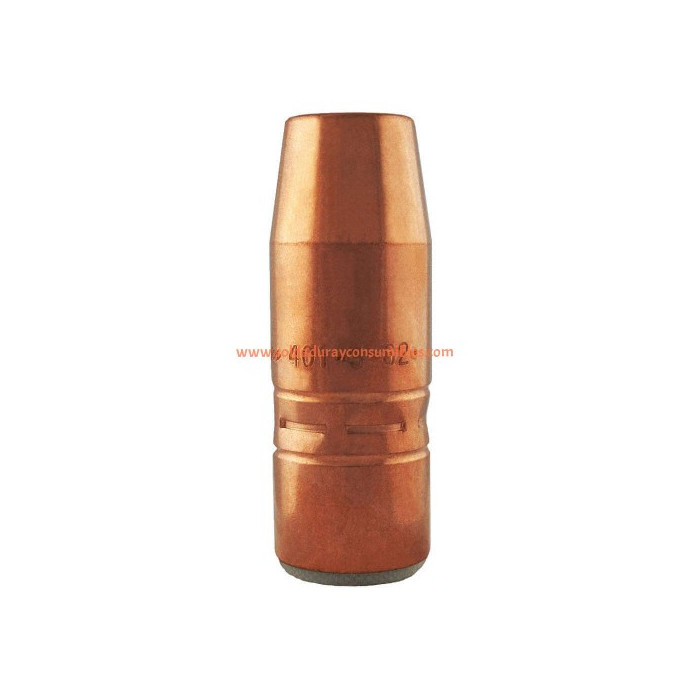 Boquilla 5/8" Bore  1/4" Tip Recess Copper Tregaskiss 401-5-62