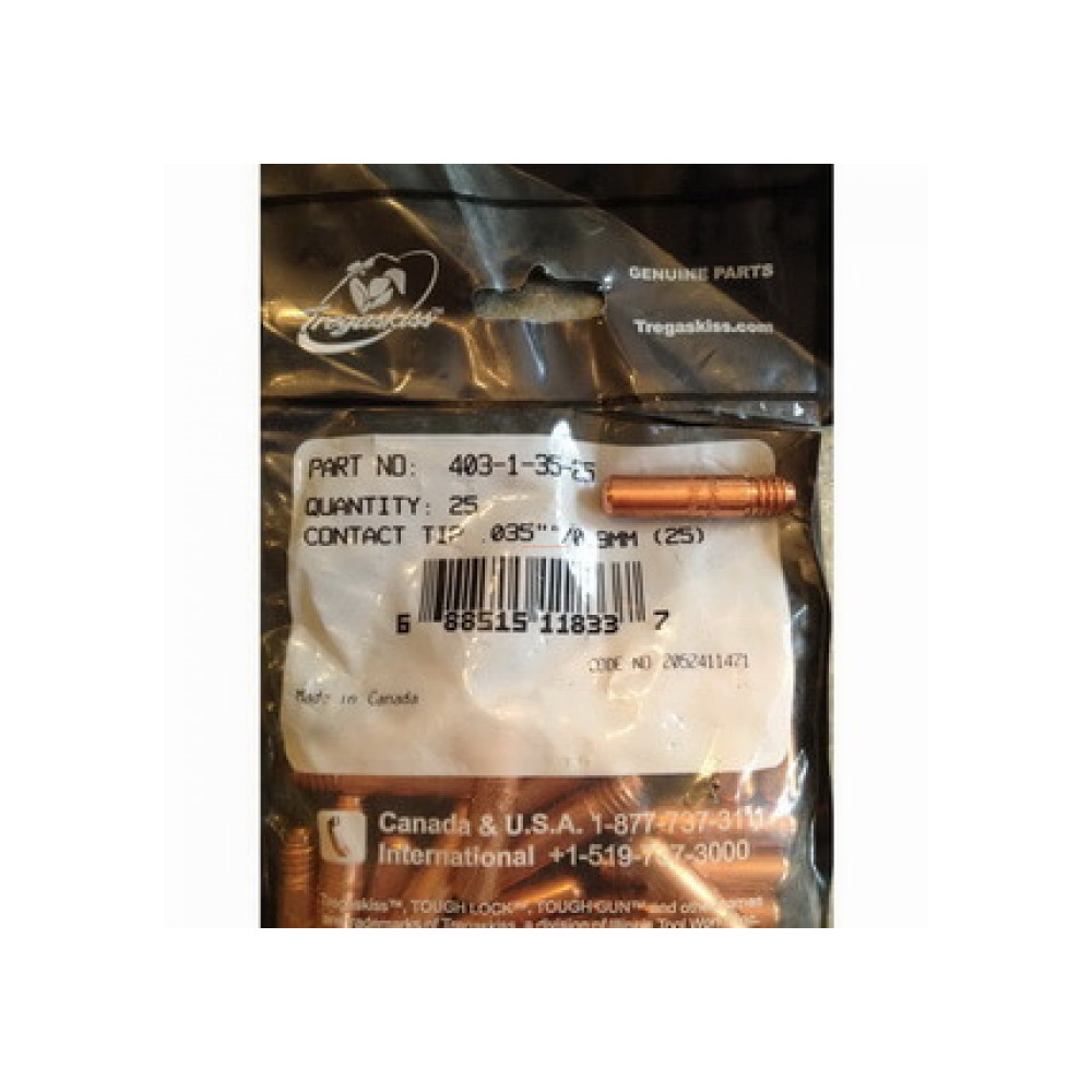 Punta De Contacto .035"/0.9Mm Tregaskiss 403-1-35