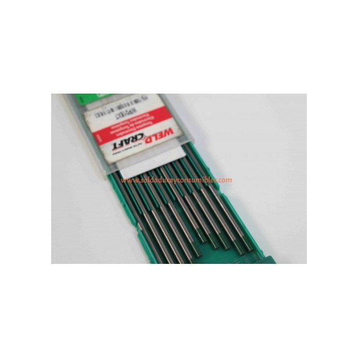 Caja C/10 Tungsten Pure 1/8X7" Weldcraft Wp018X7