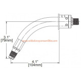 Tregaskiss 405-60 cuello de cisne manual 60 grados refrigerado por aire