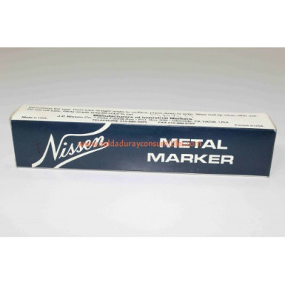 Marcador Amarrillo Punta De Metal Medio 1/8 Nissen MMYEM