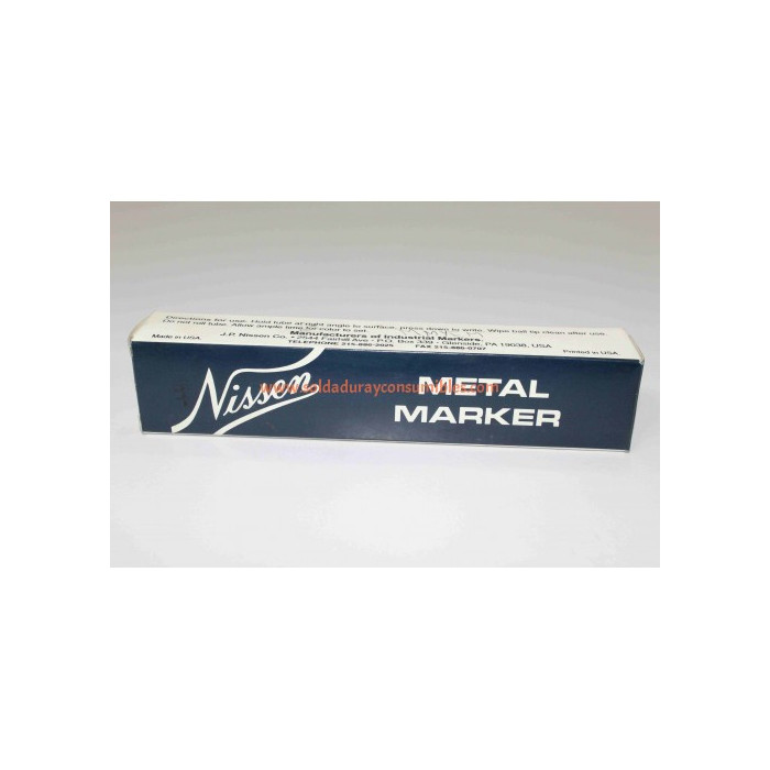 Marcador Amarrillo Punta De Metal Medio 1/8 Nissen MMYEM